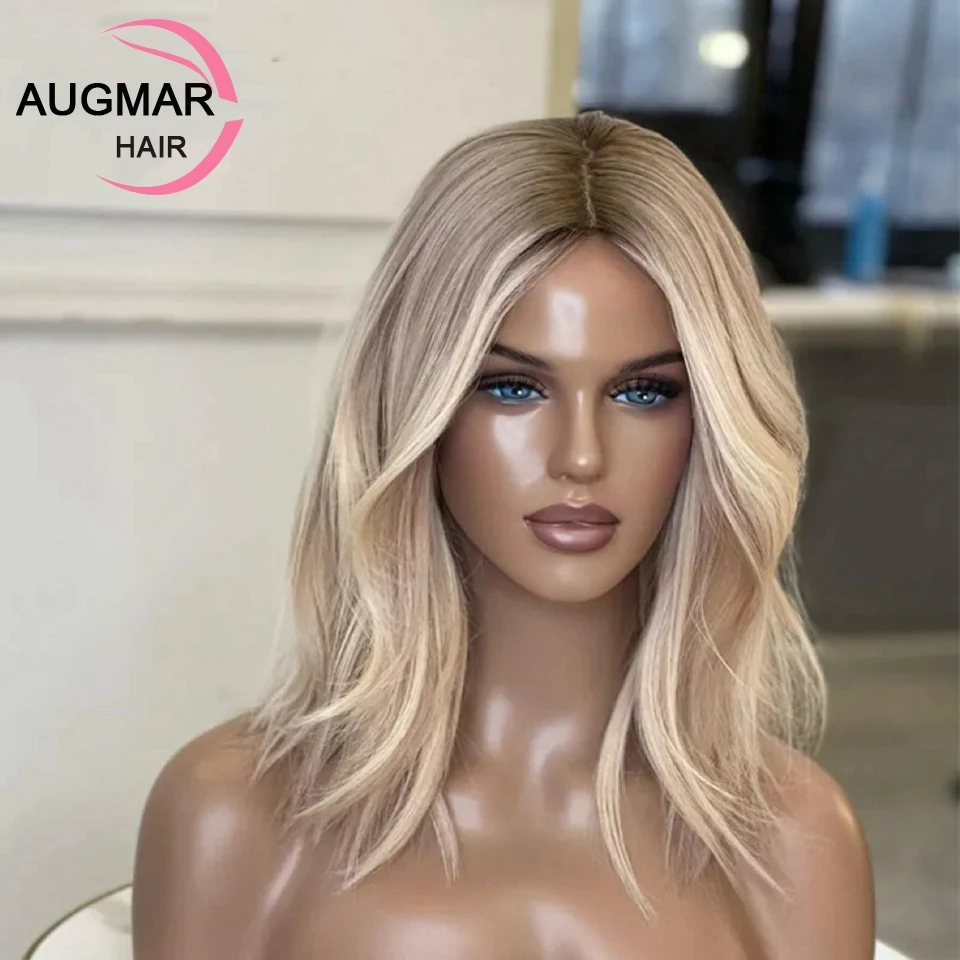 13x4 Short Blonde Lace Front Wig Human Hair Wigs Brown Highlight Body Wave 13x6 HD Lace Frontal Wig Pre Plucked Glueless Wigs