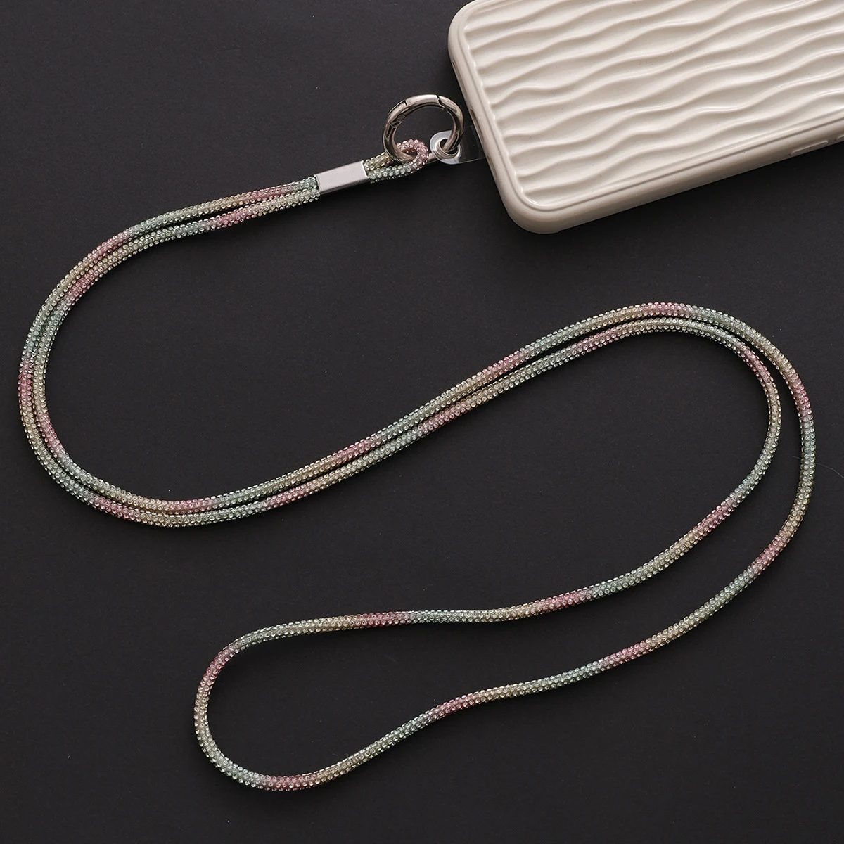 Mobile Phone Anti-Loss Lanyard Rhinestone Strap Hanging Phone Case Anti-Loss Hanging Ornaments Strap Keychain image 5