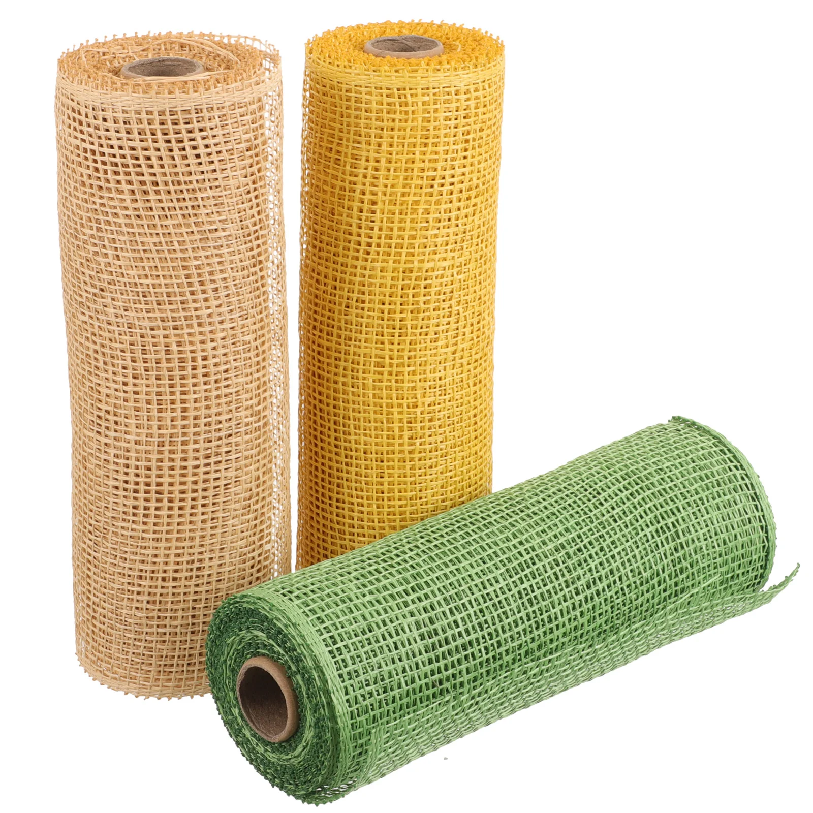 3 Pcs Bouquet Wrapping Mesh Poly Burlap Boutique Shop Supplies for Wreaths DIY Net