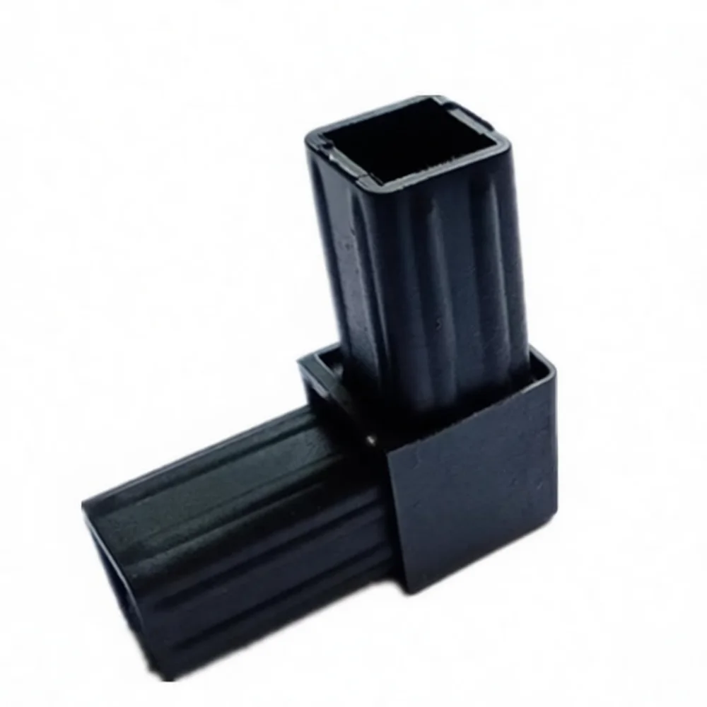 Adjustable Plastic Square Tube Joint Connector Versatile Corner Fitting For Industrial Shelving And Display Stands