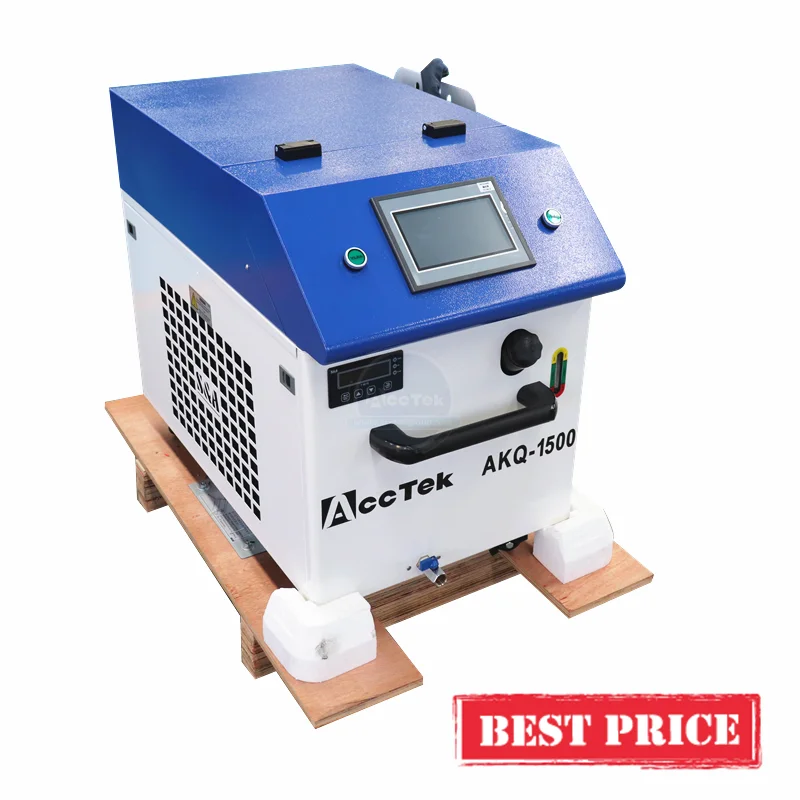 2024 Mini Fiber Laser Rust Removal Machine 2000w Lazer Cleaning Machine Business Machinery for Car chassis metal sheet clean