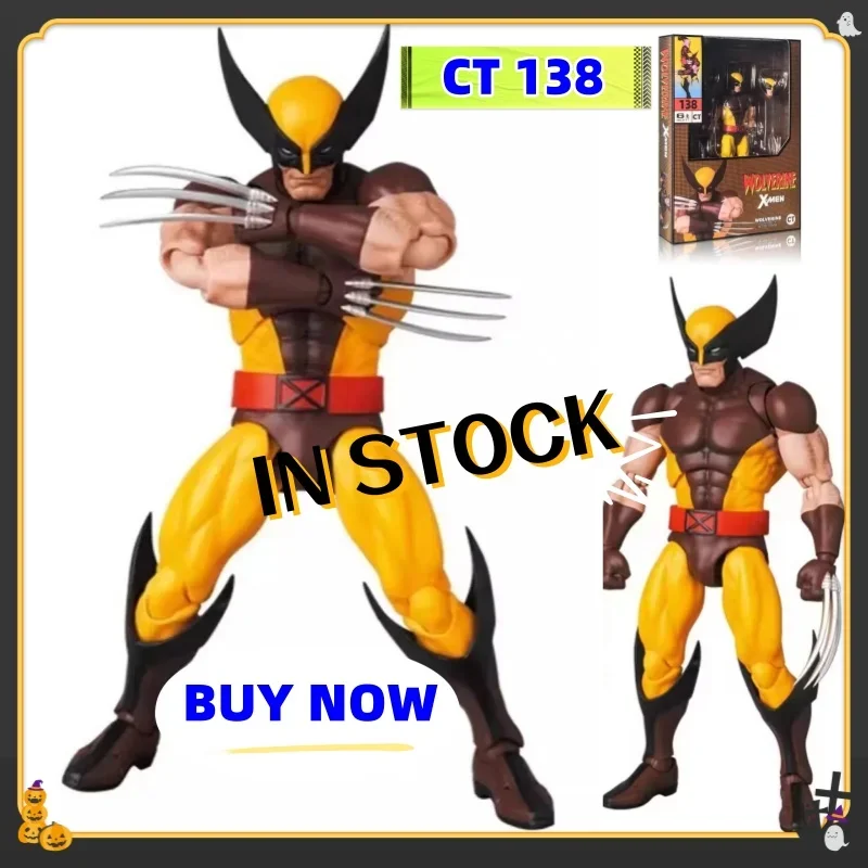2026 Ct Toys Mafex 138 ولفيرين براون شخصية كوميدية X-Men SHF أنيمي عمل تمثال KO نموذج في المخزون لعبة طفل هدية الكريسماس