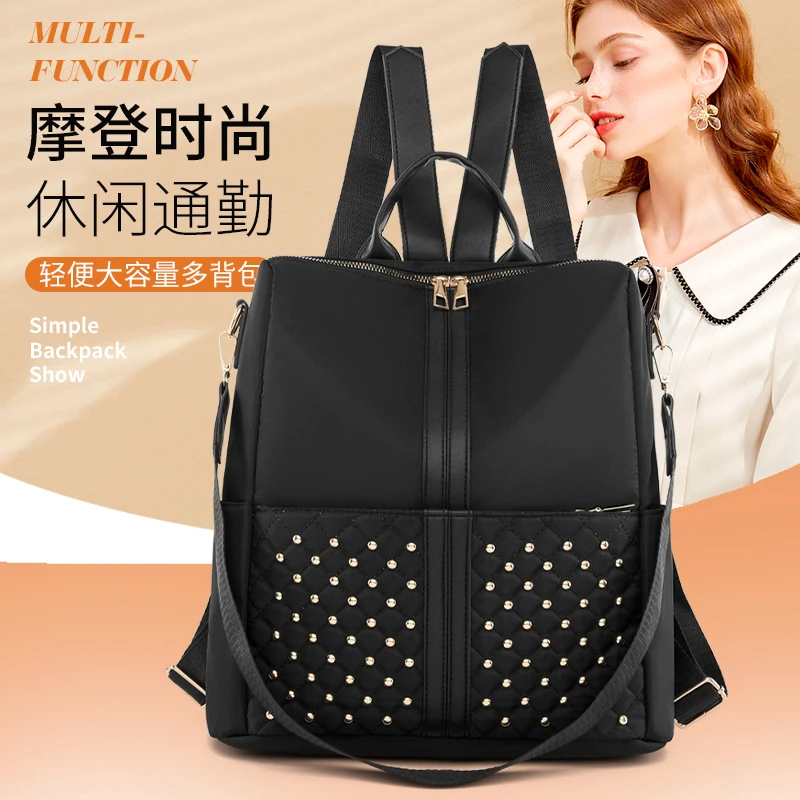 New Multifunction Backpack Women Waterproof Oxford Cloth Bagpack Female Anti Theft Backpacks for School Teenagers Girls 2024 Sac