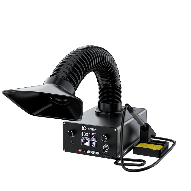 LY-TBK D201 2 in 1 Multi-Function Digital Intelligent Constant Temperature Soldering Iron SMD Station Built-in Smoke  sorber
