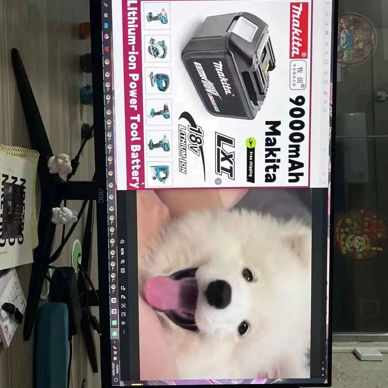 

100% Original Makita 9Ah for Makita 18V Battery BL1830B BL1850B BL1850 BL1840 BL1860 BL1815 Replacement Lithium Battery