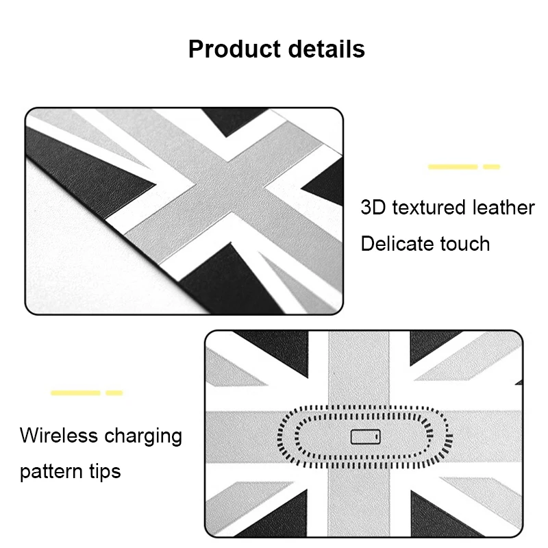 18pcs 3D Leather Car Door Groove Mat Slot Cup Holder Pad Anti-slip Decoration Cover Auto Accessories for Mini Countryman U25