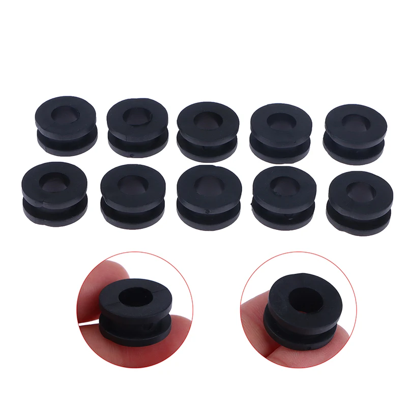 High Quality 10Pcs/set Motorcycle Side Cover Rubber Grommets Gasket Fairings Motorcycle Accessories 18*10*9mm