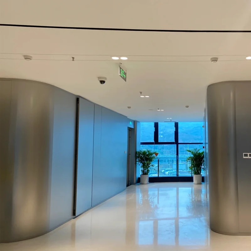 custom.Office Building Custom Honeycomb Wall Panel Metal Surface Decorative Curtain Wall Cladding Hotel Lobby