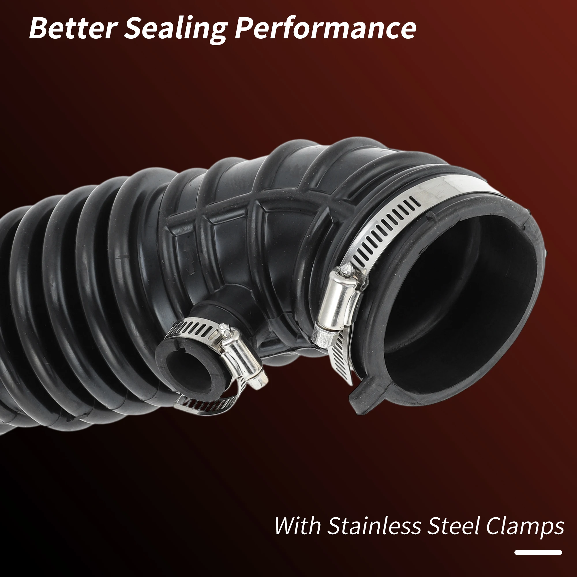 UXCELL Tube de tuyau d'admission d'air avec colliers de serrage pour Infiniti G37 Q40 Q60 QX50 pour Nissan 370Z 2009-2021 tuyau de conduit d'admission No.16576EY00A