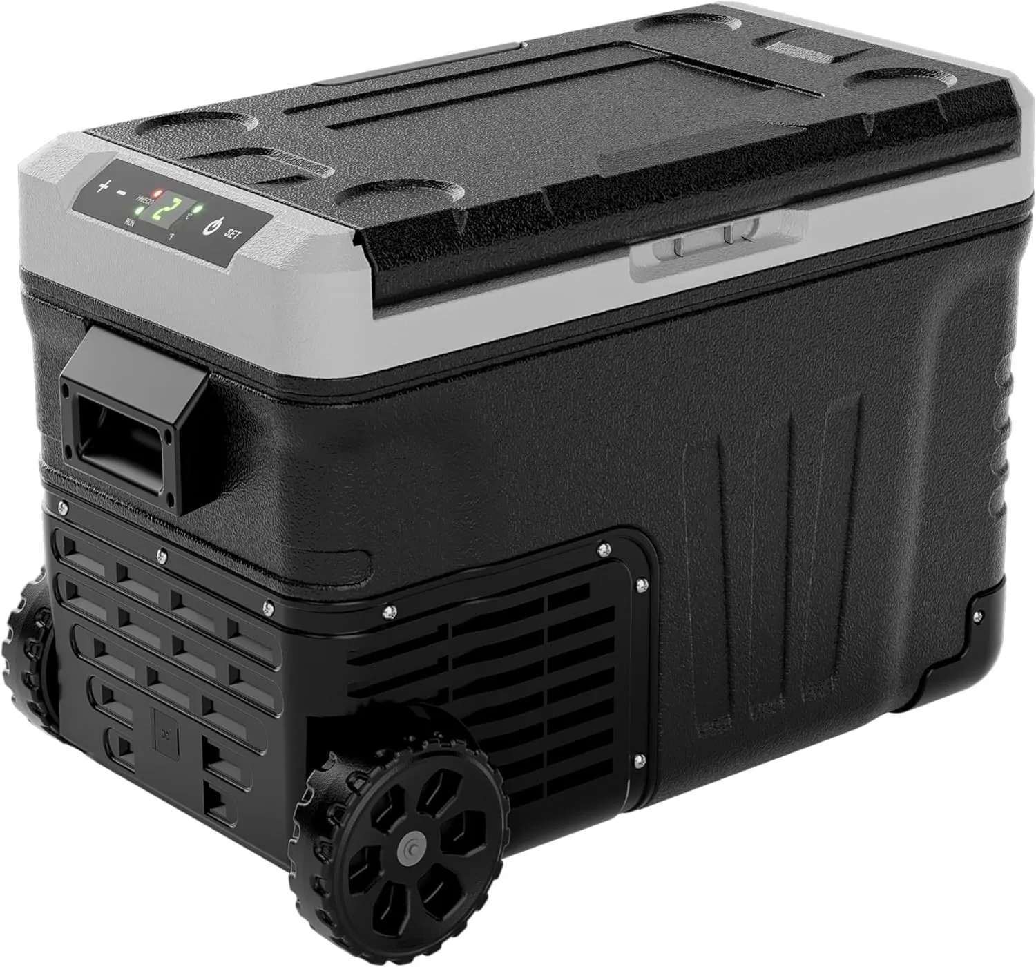 

12V Refrigerator & Freezer, 37QT Electric Cooler with Wheels
