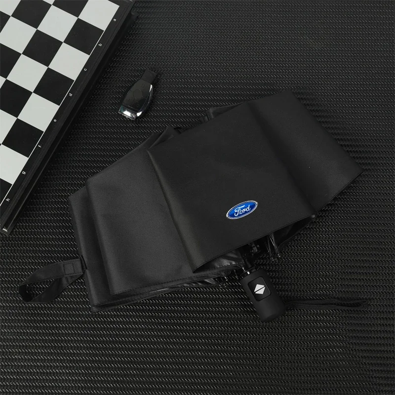 

Windproof Rain Fully Automatic Compact 3 Folding Umbrella For Ford Focus Mondeo Kuga Fiesta MK7 Escort Explorer Edge 2 4