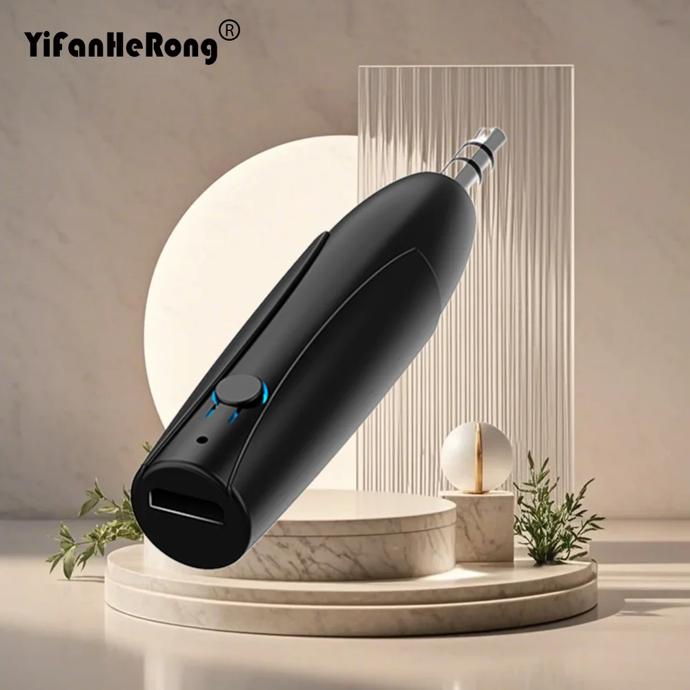 Nuevo receptor compatible con Bluetooth 5,0 Aux 3,5mm, receptor de Audio, convertidor de música inalámbrico para sistema estéreo de coche, reproductor MP3