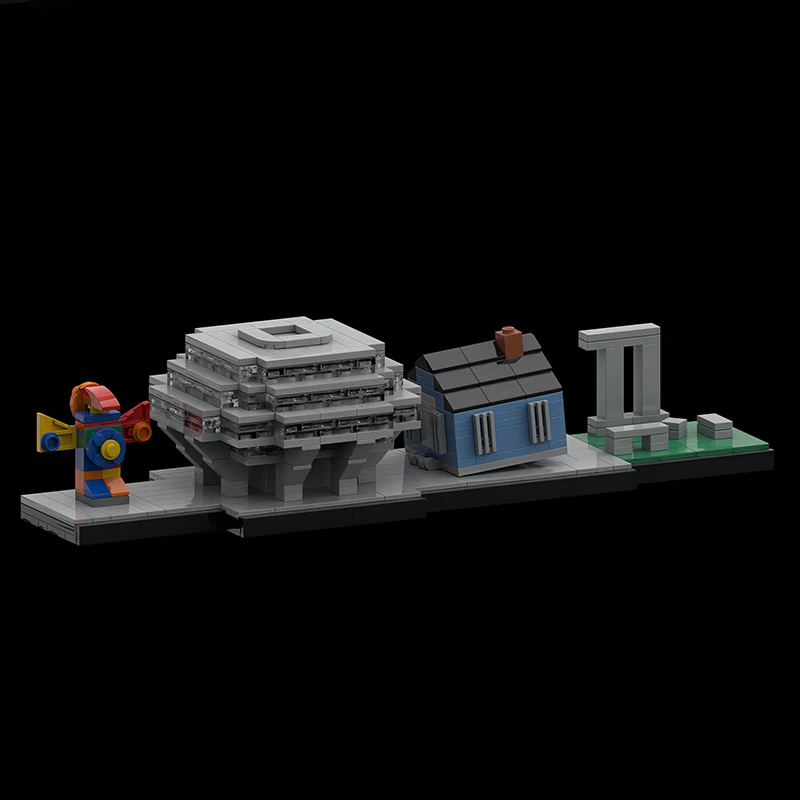 MOC City Architecture Street View UC San Diego Campus Skyline Building Block Model Kids Puzzle Assembly Toys Adult Birthday Gift