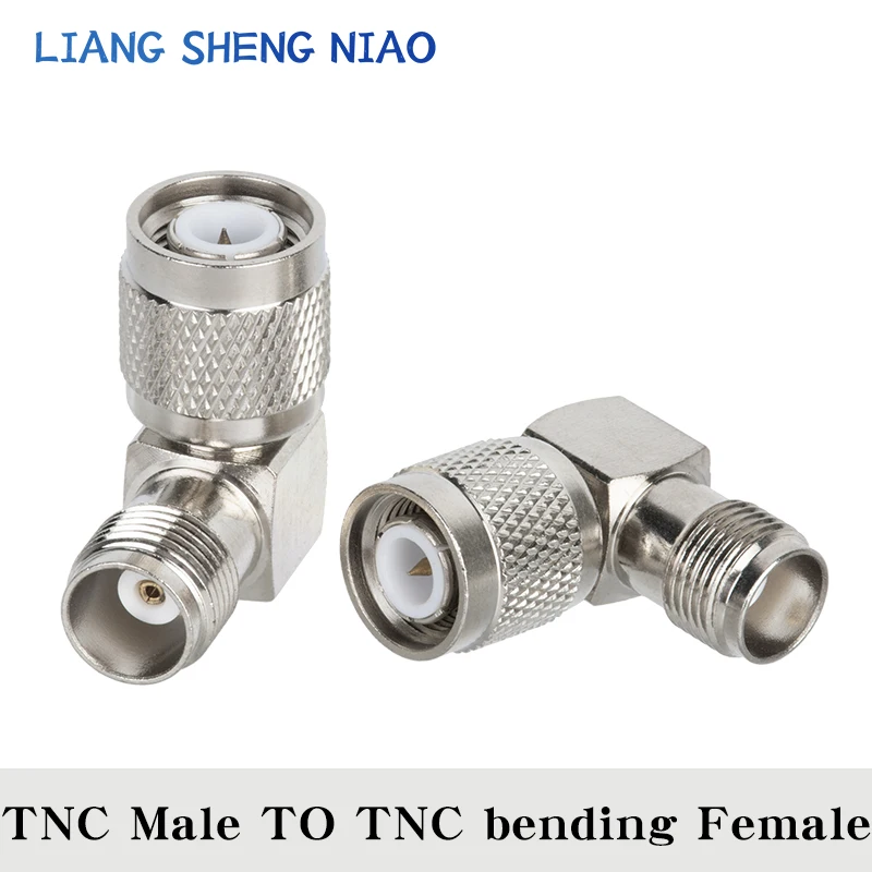 1pcs TNC TO TNC Connector TNC Male Jack To TNC bending Female Plug RF Coax Connector Straight Adapter 90 degree Right Angle