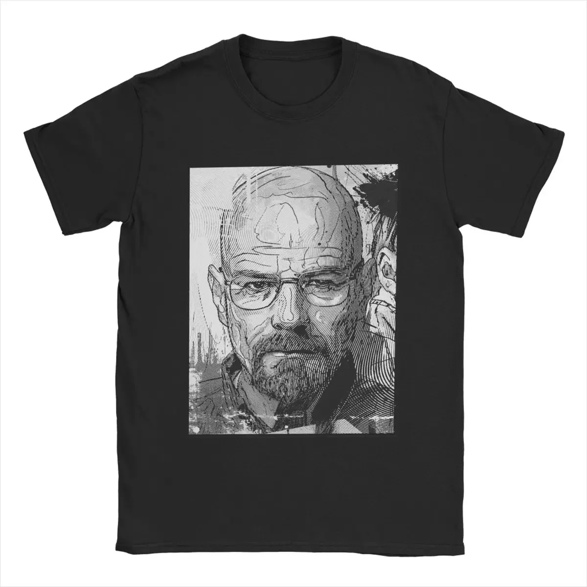 Breaking Bad Walter White Men's T Shirt Vintage Tees Short Sleeve Crewneck T-Shirt 100% Cotton Printed Tops