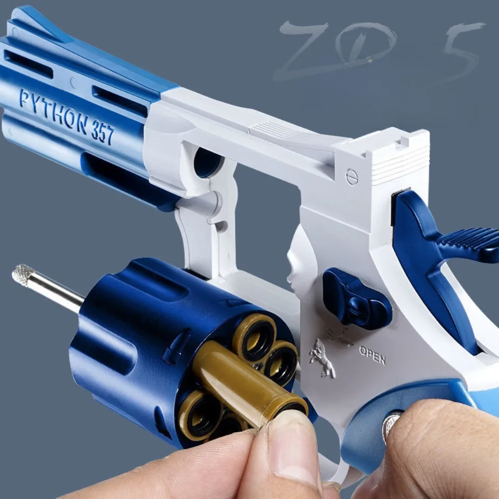ZP5 합금 리볼버 소프트 총알 장난감 총 야외 CS 슈팅 게임 1911 빈 총알 발사기 어린이 크리스마스 선물