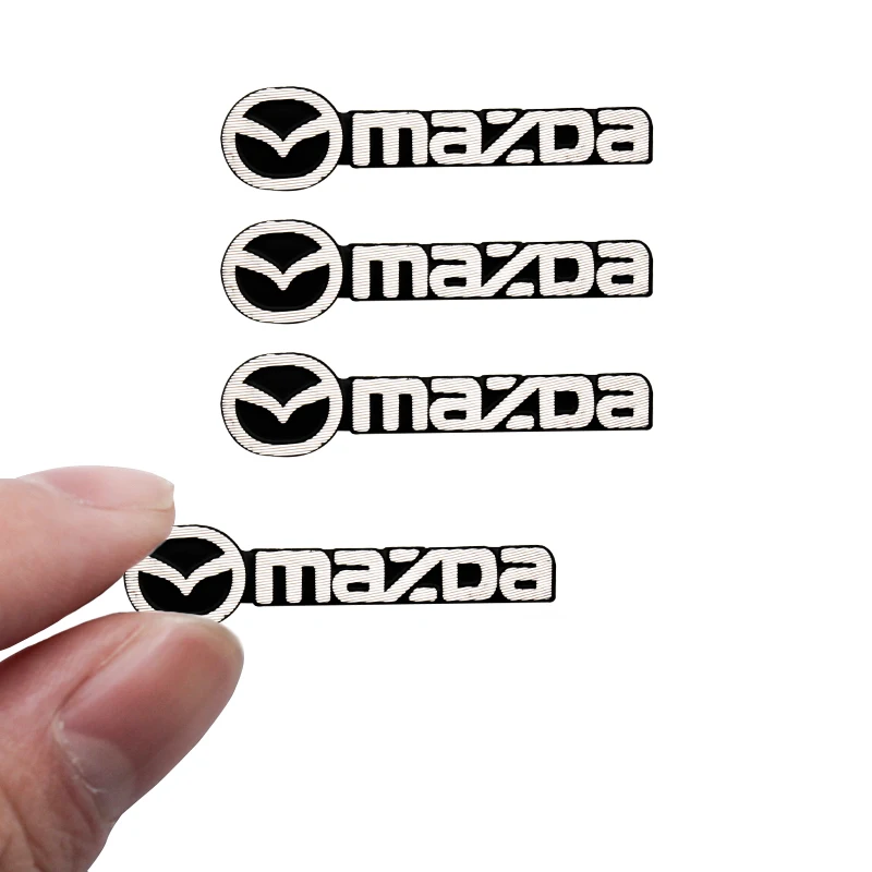 Aluminum 3D Car Decorate Audio Emblem Stickers Stereo Badge Decal For Mazda Atenza CX3 CX5 MX5 CX7 Axela CX30 CX90 Accessories