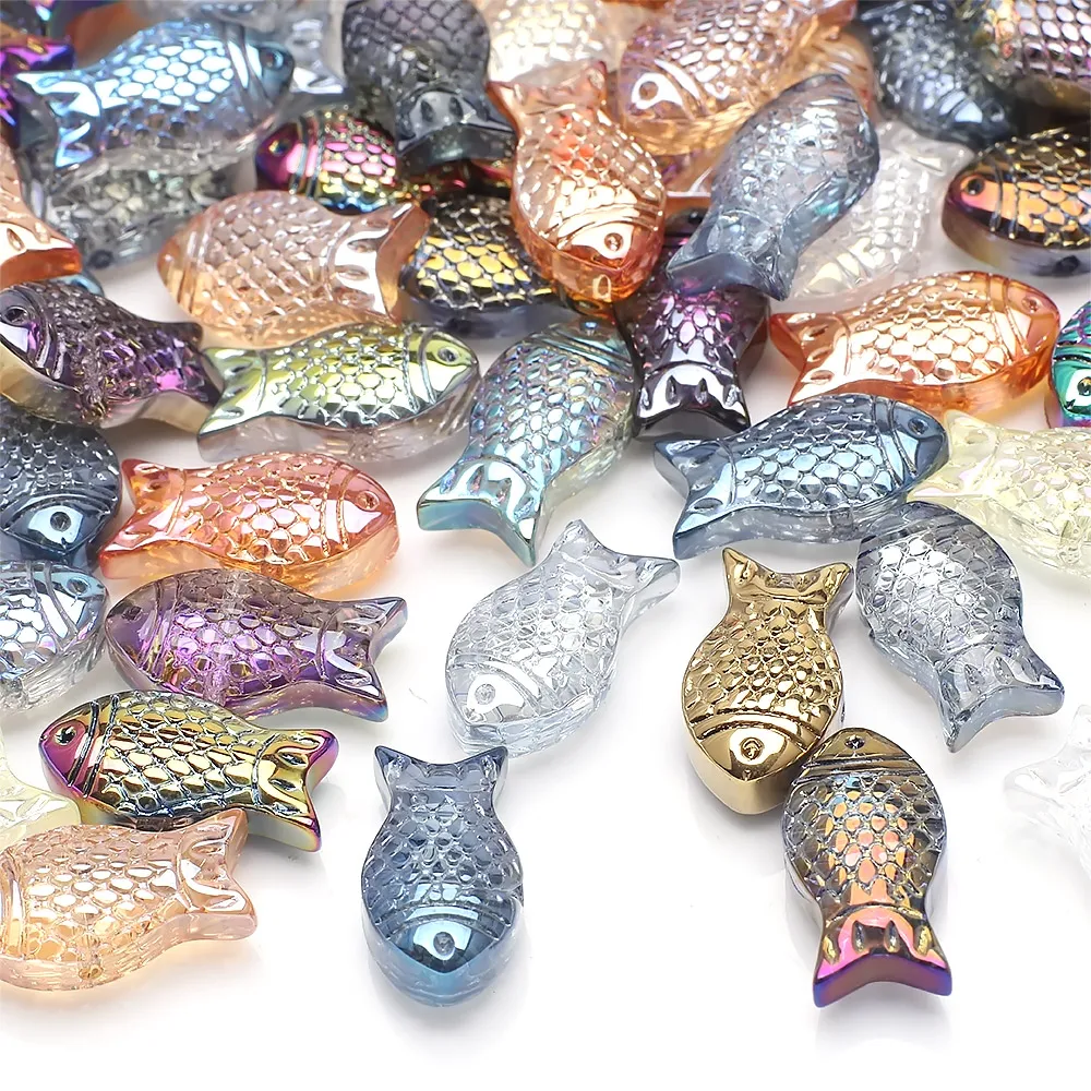 Aaa 8x15mm 30pcs hand gefertigte österreich ische Glasperlen Fisch DIY Kristall facettierte Handwerk Material Schmuck herstellung Ohrring Lieferanten Zubehör