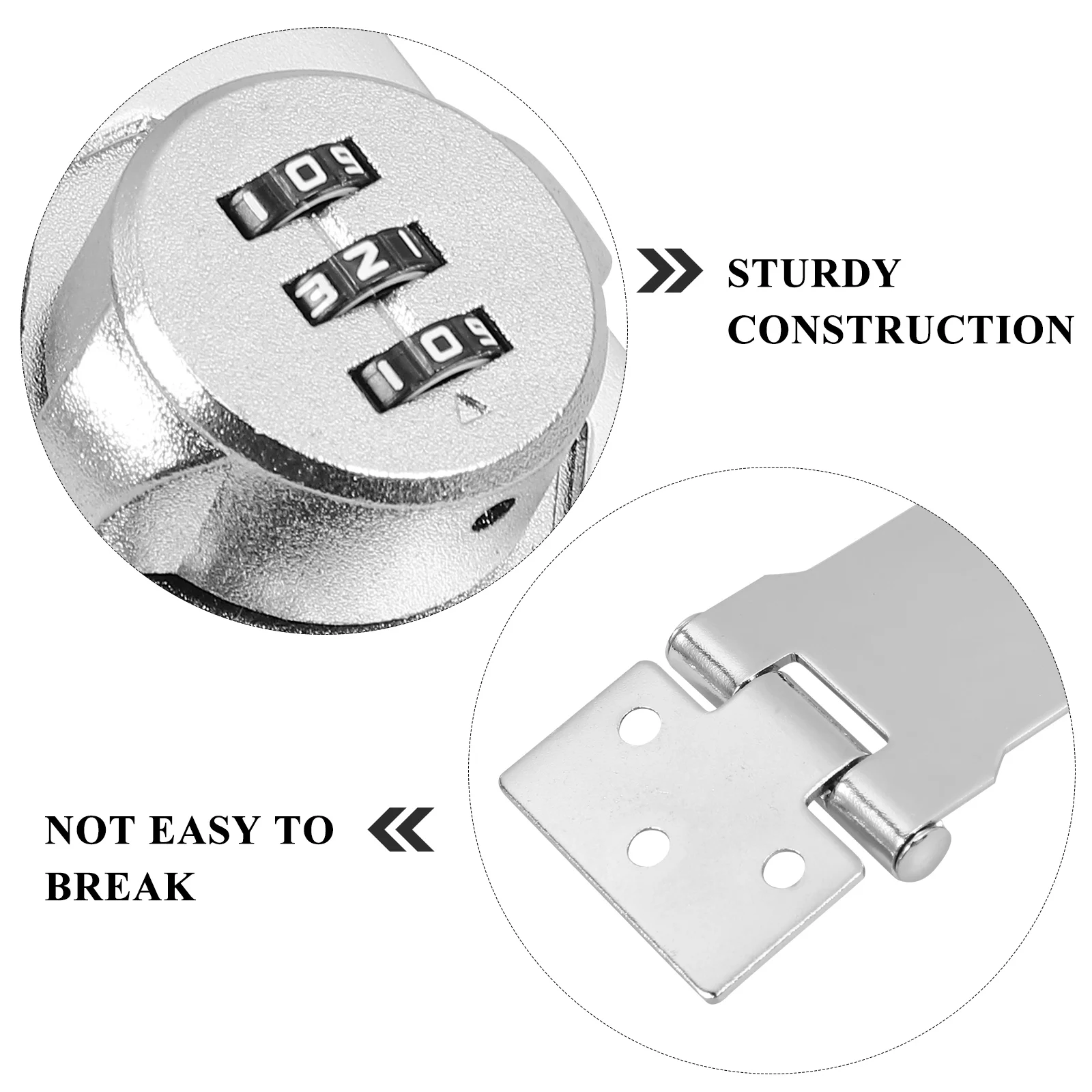 

Zinc Alloy Password Cabinet Lock Combination Security Anti Theft Durable Mechanical Lock For Drawer Locker Door Locks