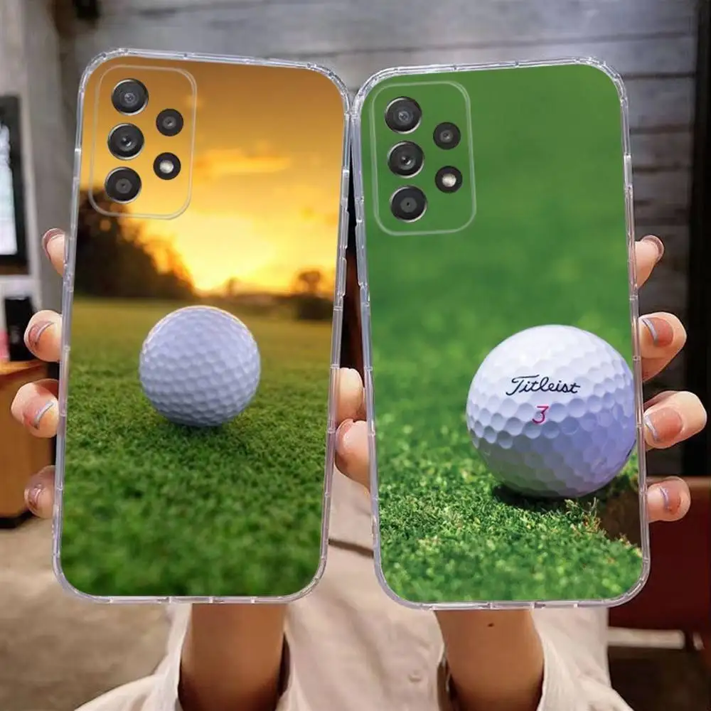 

Sport Golf Phone Case For Samsung Galaxy A,71,70,52,51,40,31,50,50S,30S,21S,12,10,Note20ultra Transparent Cover