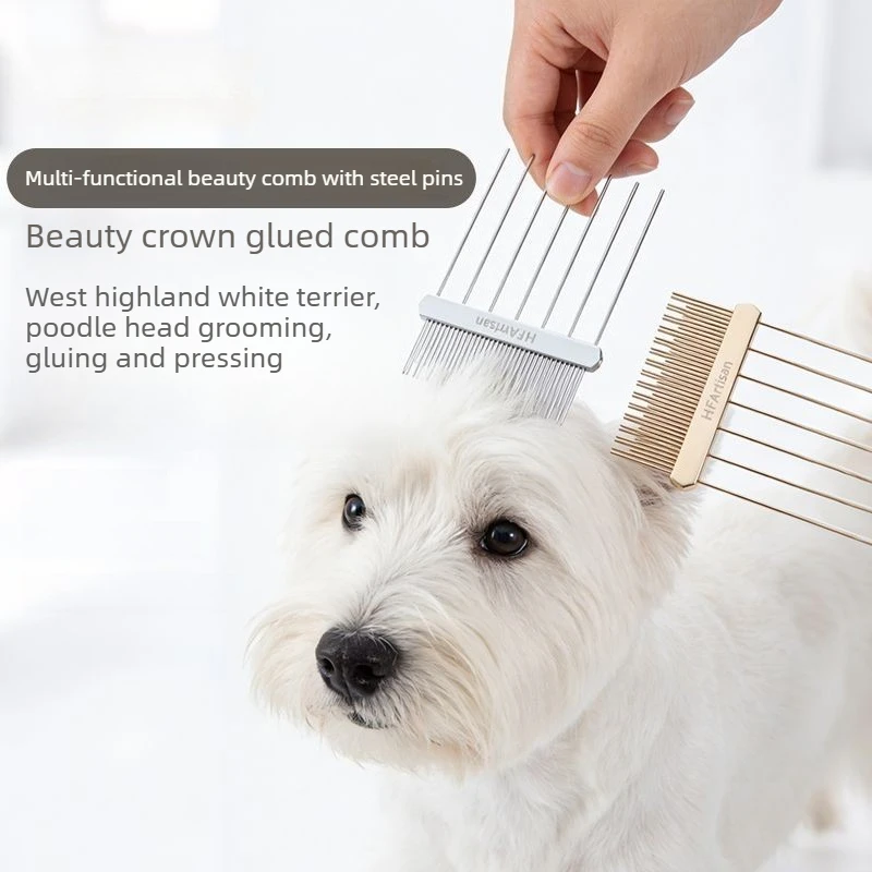Multifunctional Grooming Comb | West Highland White Terrier Head Styling Comb | Show-Quality Poodle Styling Comb