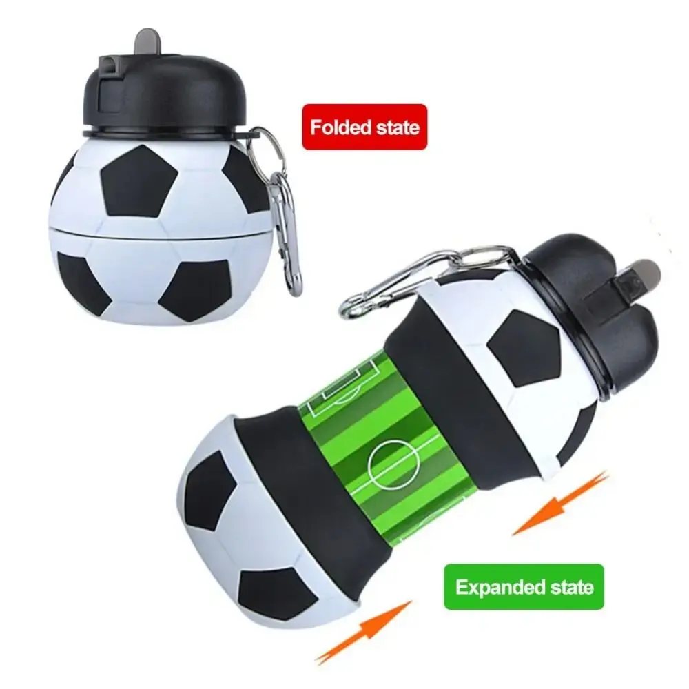 Falte Wasser flasche Tassen Becher Outdoor-Sport Basketball Fußball Baseball Tennis Golf Schule auslaufs ichere tragbare Kinder Wasser flasche