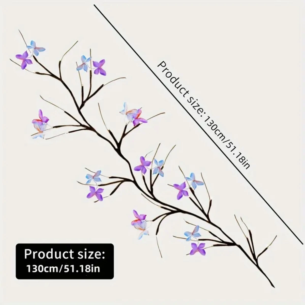 1pc 30LED Enchanted Willow Vine Light With Butterfly USB Powered 8 Lighting Modes Indoor Outdoor Waterproof Vine Lights Suitable