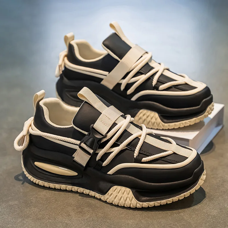 

Весна 2025 года, новая корейская версия универсальной повседневной обуви, удобные дышащие кроссовки, модные модные спортивные кроссовки для мужчин