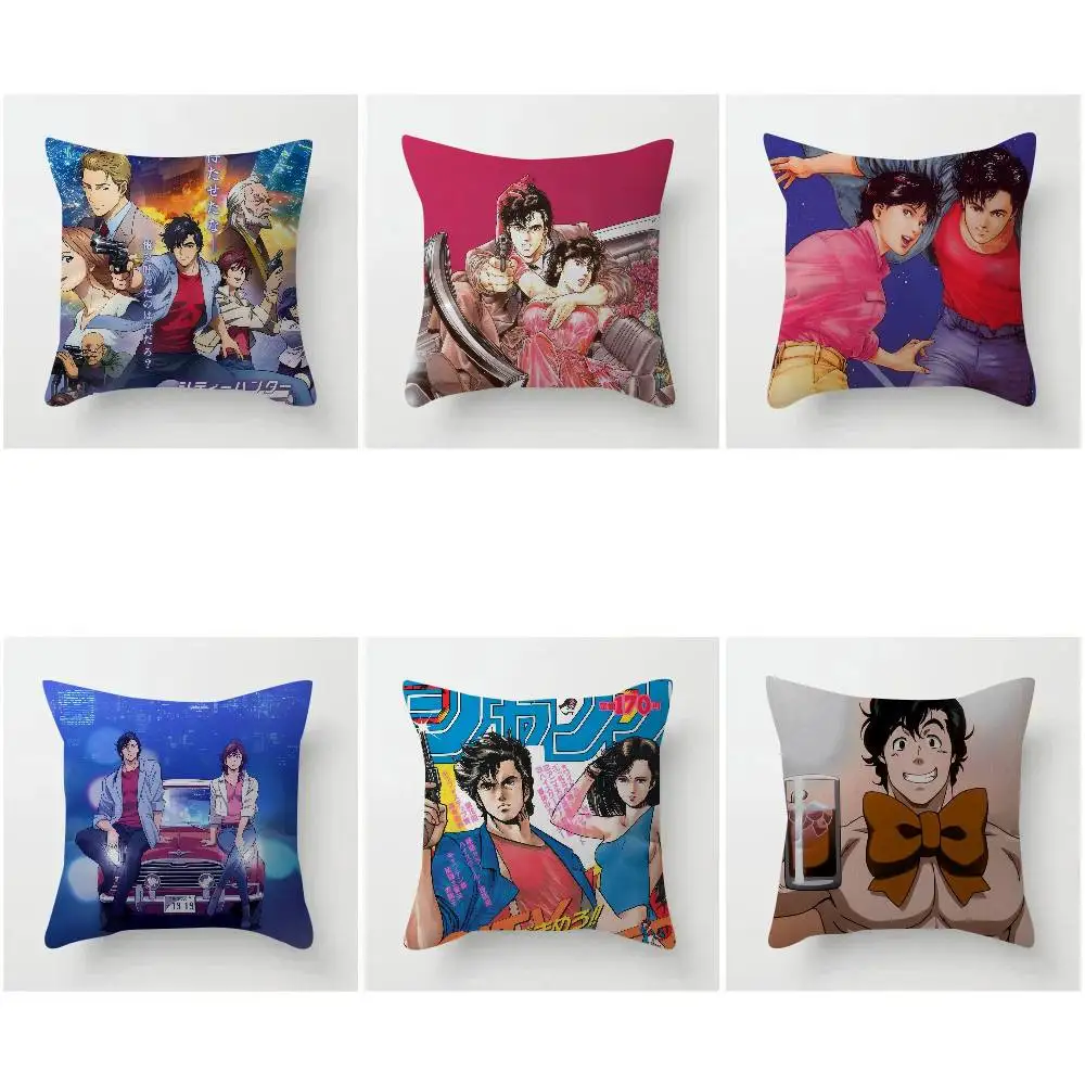 C-city hunter P-PRIVATE EYES Kissenbezug, dekoratives Kissen, Sofa, Heimdekoration, Kissenbezüge