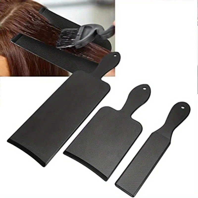 Salon Hairdressing Highlighting Tool DIY Tinting Applicator highlight board for hair Black Plastic Hair Coloring Balayage Board