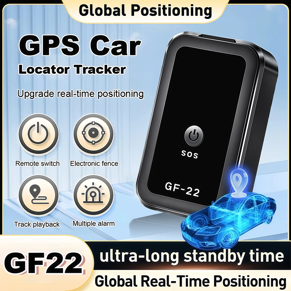 

GF22 Car Tracker Device Strong Magnetic Automatic Alarm Motorcycle Car Mini GPS Trackers Voice Control Anti-Lost Device Locator