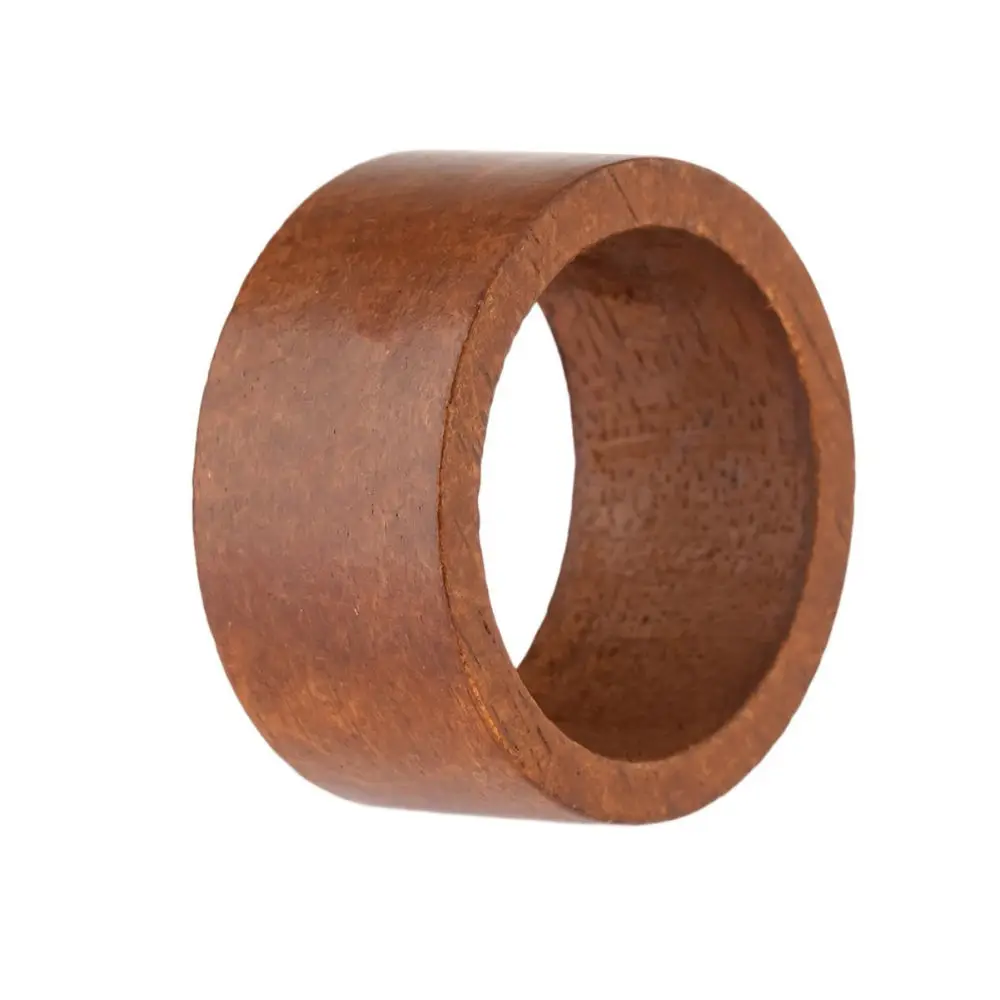 Simple Wood Napkin Ring Elegant Table Decor For Wedding Party Home Kitchen Napkin Fastener Holder Restaurant Tableware Ring