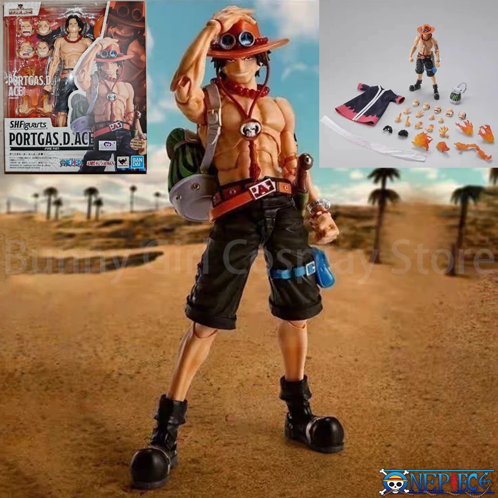 17cm SHF ワンピース アニメ フィギュア ポートガス・D・エース アクションフィギュア 火拳のエース フィギュア PVC 可動式 コレクション オーナメント モデル おもちゃ