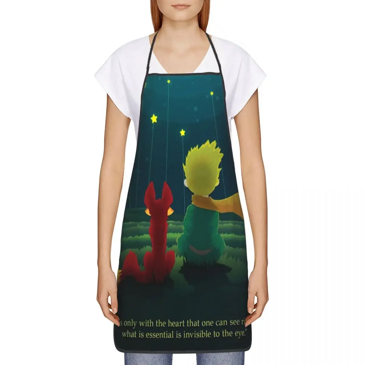 Unisex The Little Prince Kitchen Chef Cooking Baking Apron Women Men Le Petit Prince Tablier Cuisine for Painting