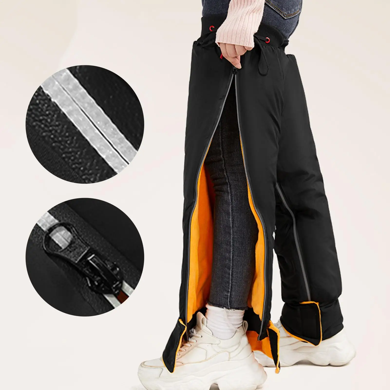 Motorcycle Knee Guards Thermal Knee Brace Waterproof Leg Warmer For Mountain Trails Highway Riding Track Racing Motorcycle