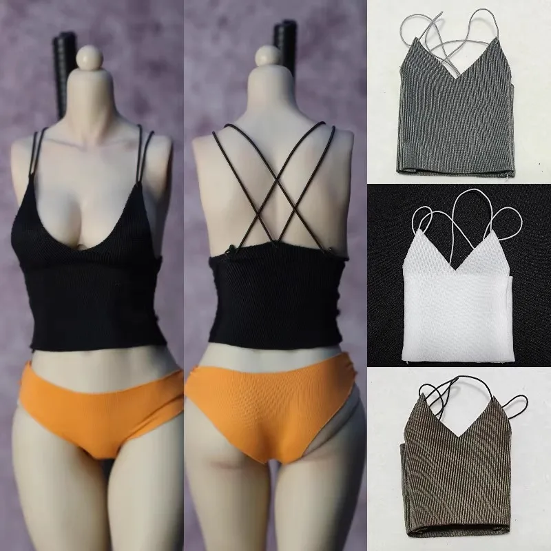 Débardeur Sexy pour femmes, plusieurs couleurs, sous-vêtements, Camisole, modèle de vêtements pour figurines de jouets de 12 pouces, corps Tbl Ph, échelle 1/6