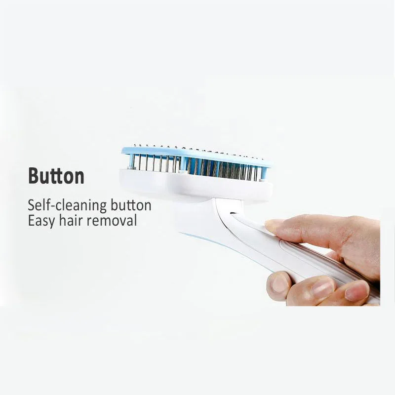 Cat Brush Grooming Brush For Cats Dogs Remove Hairs Removal Steel Wire Comb Massager Pet Accessories Remove Knots Tangles Easily