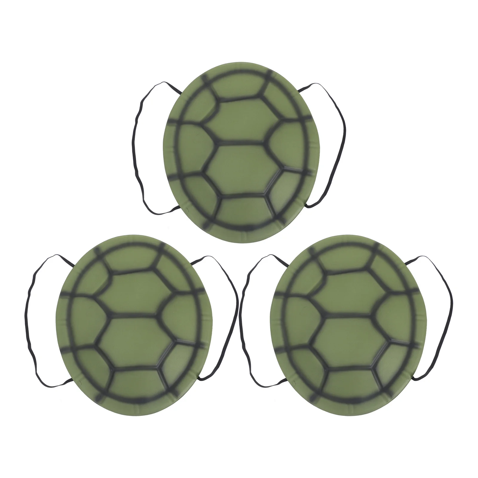 

3Pcs Turtle Shell Prop Eco Friendly Lightweight Comfortable Elastic Band Suitable Halloween Carnival Party Cosplay Performance