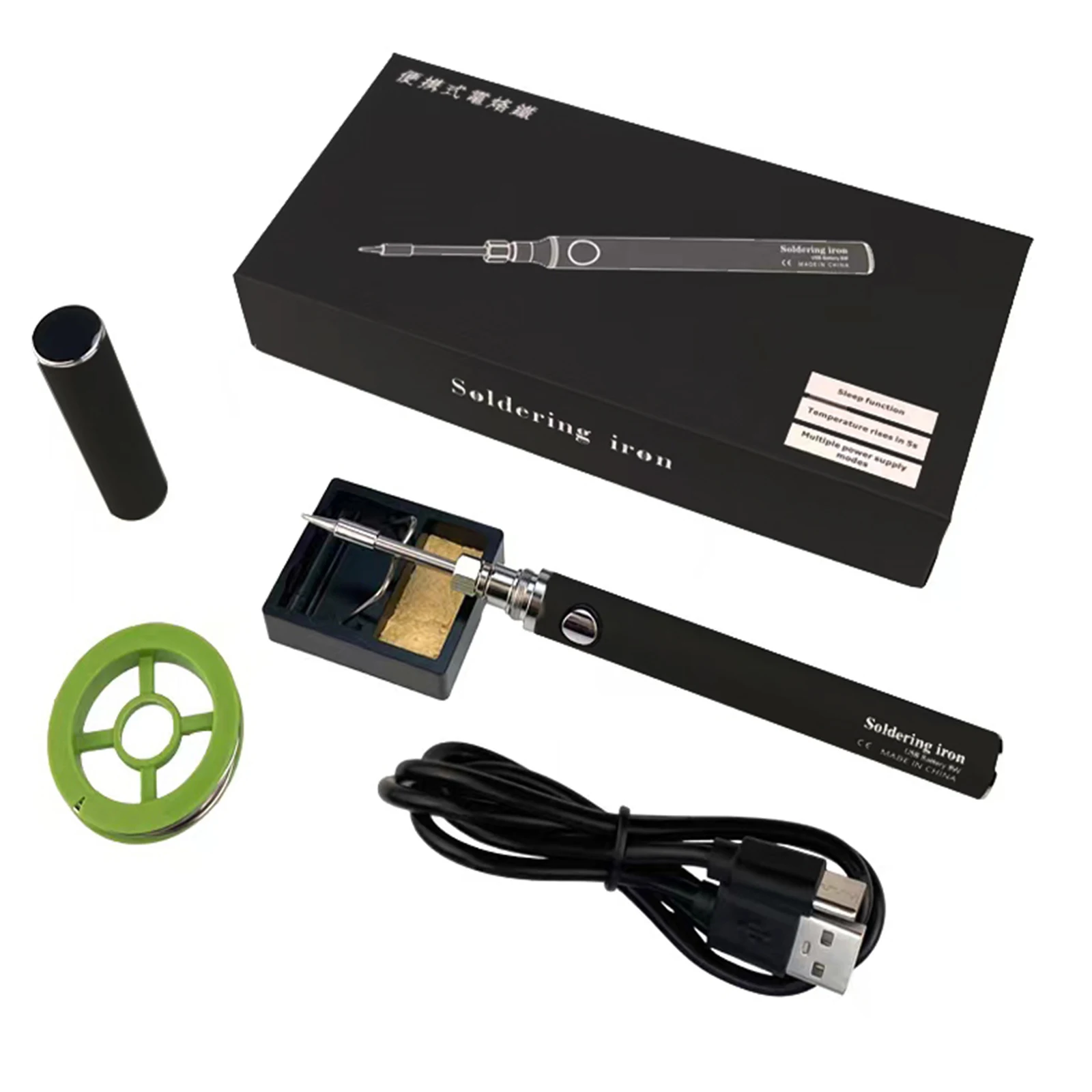 8W USB Cordless Electric  Soldering Iron Kit Micro Iron Type-c Charging Interface Full Charge Can Last For 40 Minutes