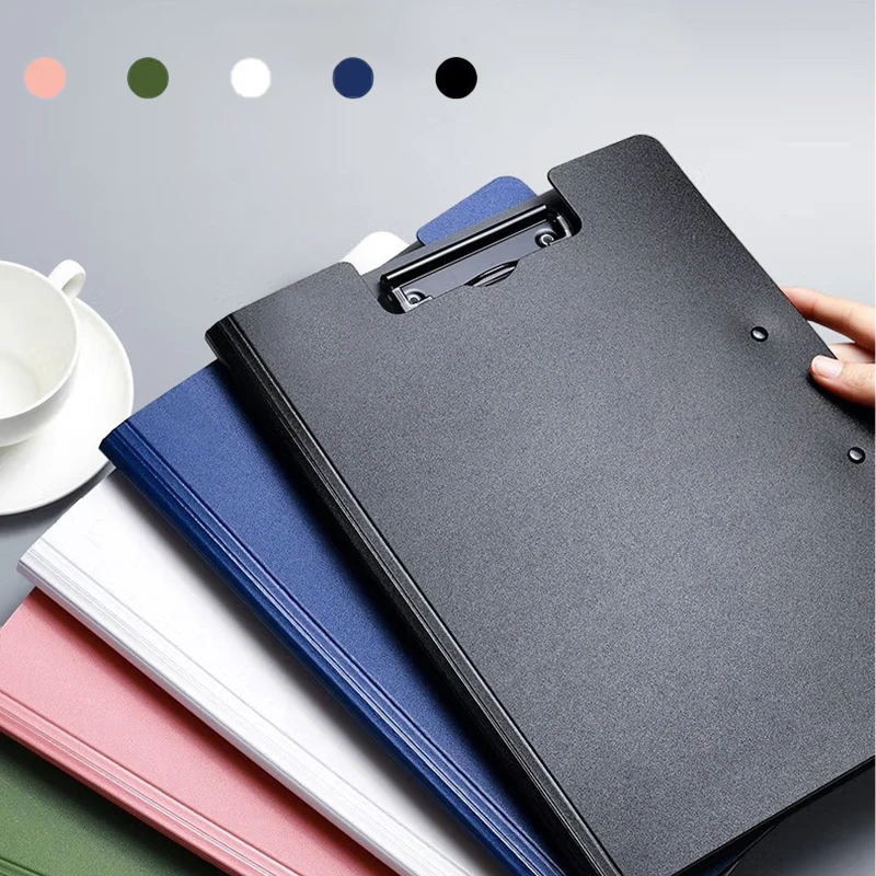 A3/A4 Profile Clipboard Double Clip Clip Board 100 Sheets Office Documents Organizer Writing Pad Paper Storage File Folders