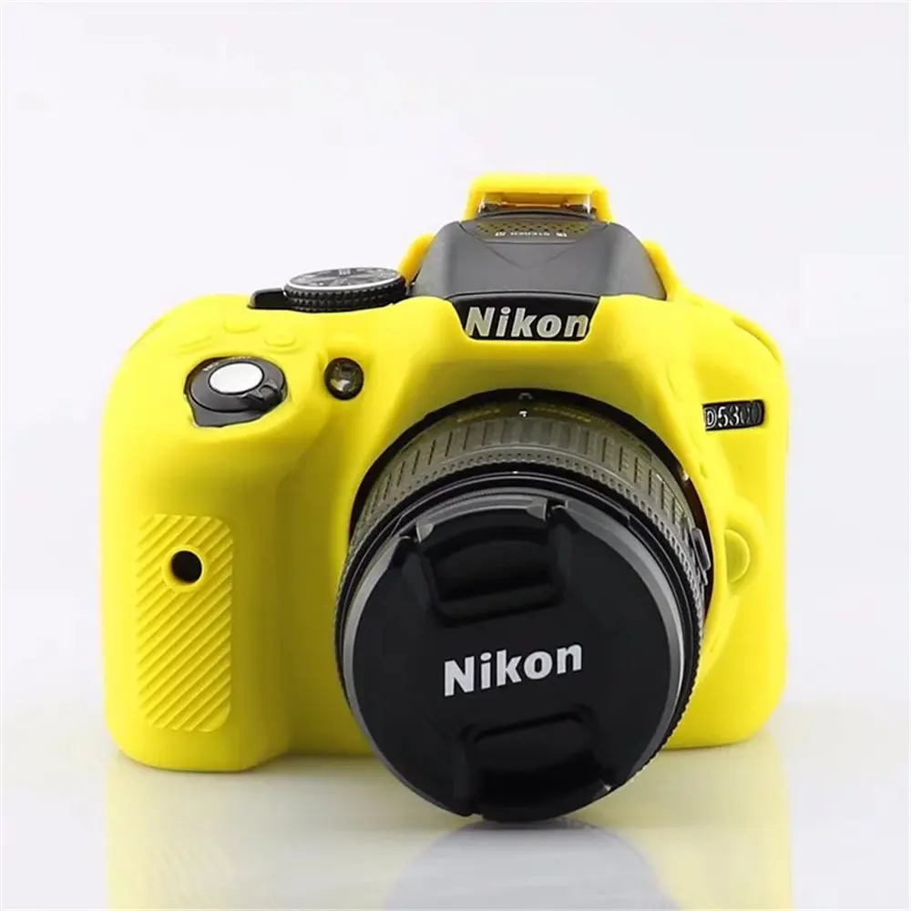 Soft Silicone Armor Body Case For Nikon D5300 Protective Camera