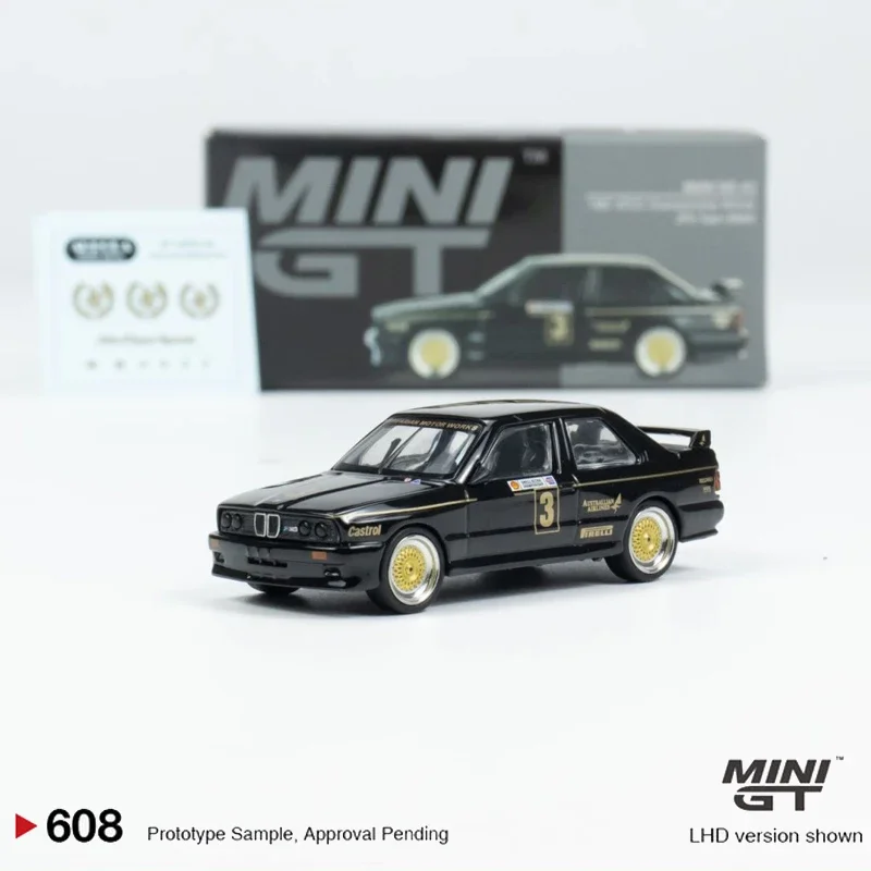 

MINIGT 1:64 M3 #3 JPS Team 1987 ATCC Championship Winner Car model 608 toy gifts