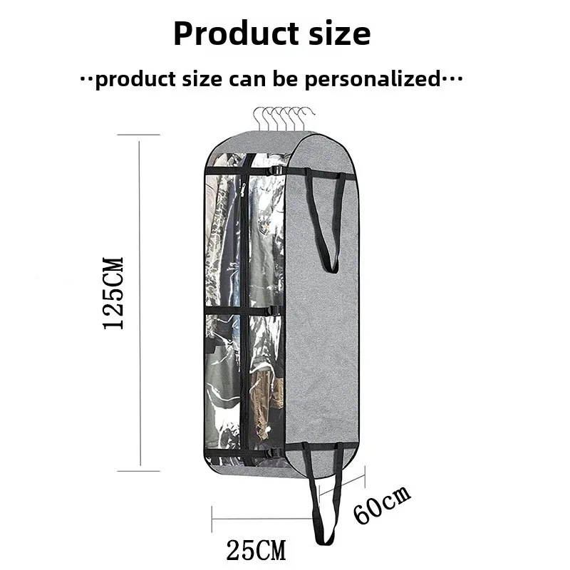 Large Dustproof Garment Clothes Storage Hanging Bag Wardrobe Dust Cover Coat Suit Protector