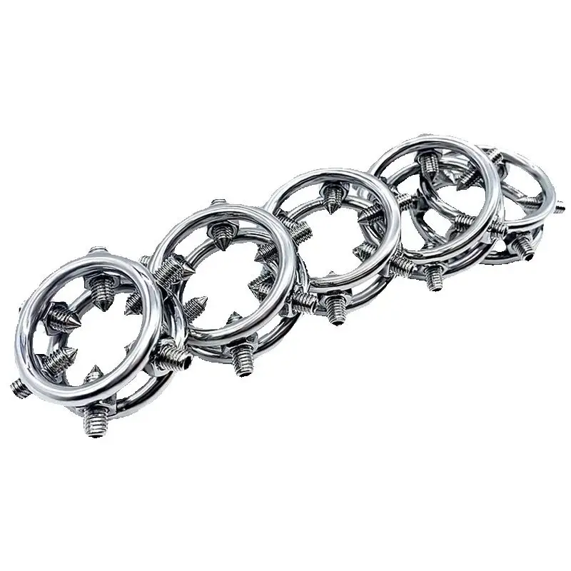 NUUN six screw coronal ring stainless steel accessories set over male cock delayed ejaculation male sex products