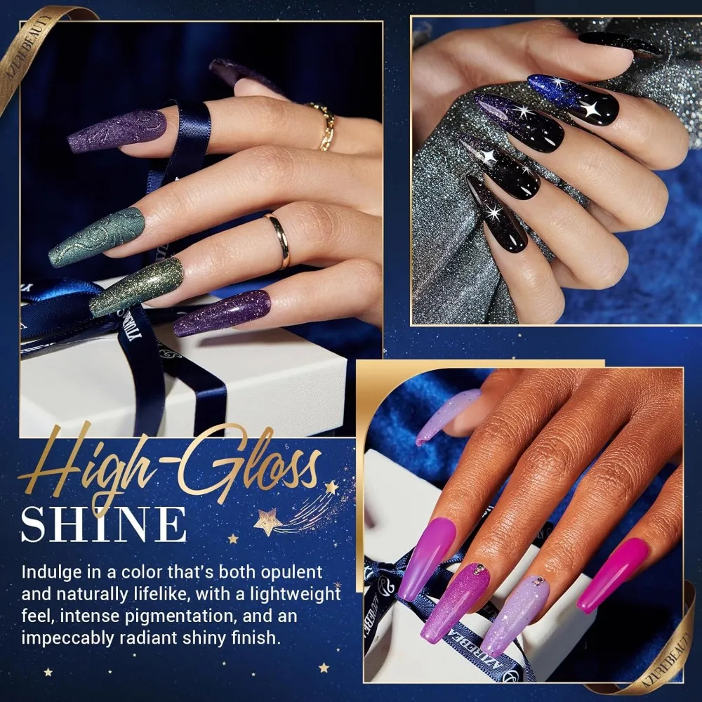 20色のカラーチェンジグリッターディップパウダーネイルキット、ベース/トップコート＆アクティベーター付き、フレンチマニキュアDIYサロン用