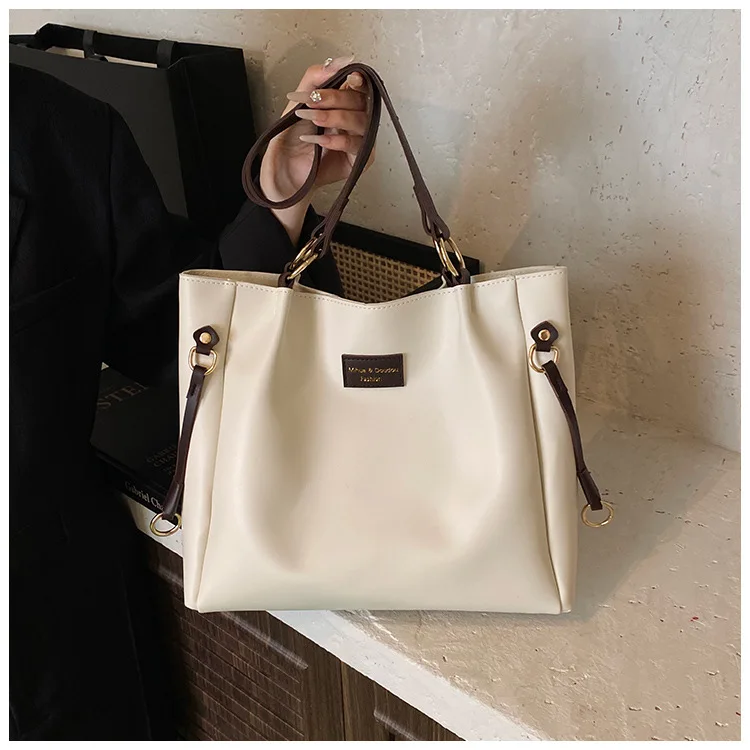 

Women's Affordable Luxury Tote - Large Capacity High - Texture Single - Shoulder Commuter Bag