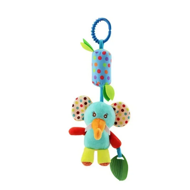 New Baby Rattles Mobiles Cartoon Animal Infant Toddler Toys Stroller Bed Hanging Crib Hanging Bell Toys for 0-12 Months