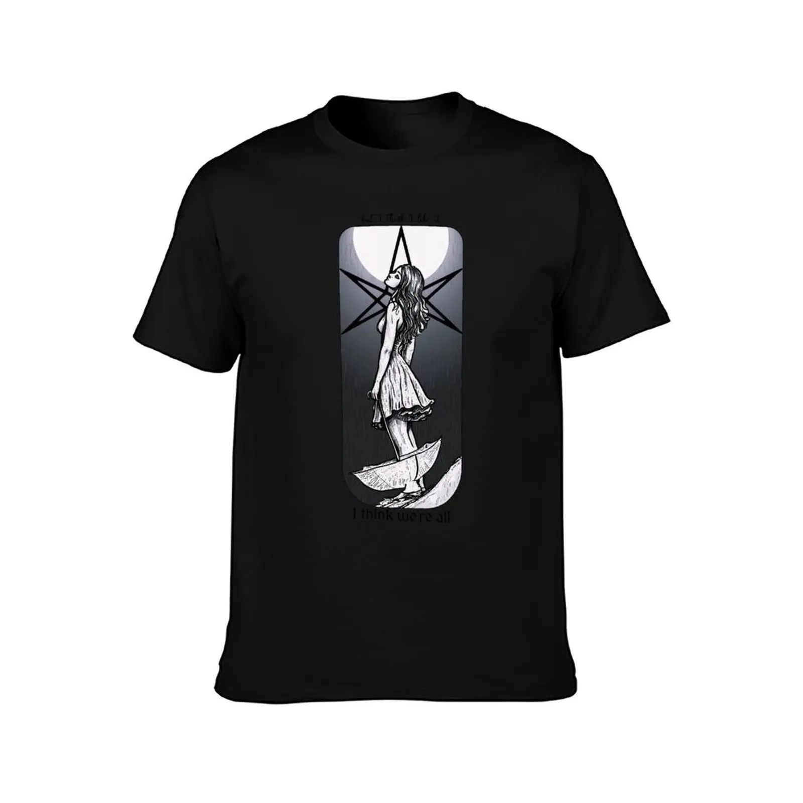 We're DOOMED (cold black-white) T-Shirt t shirt man luxury T-Shirt