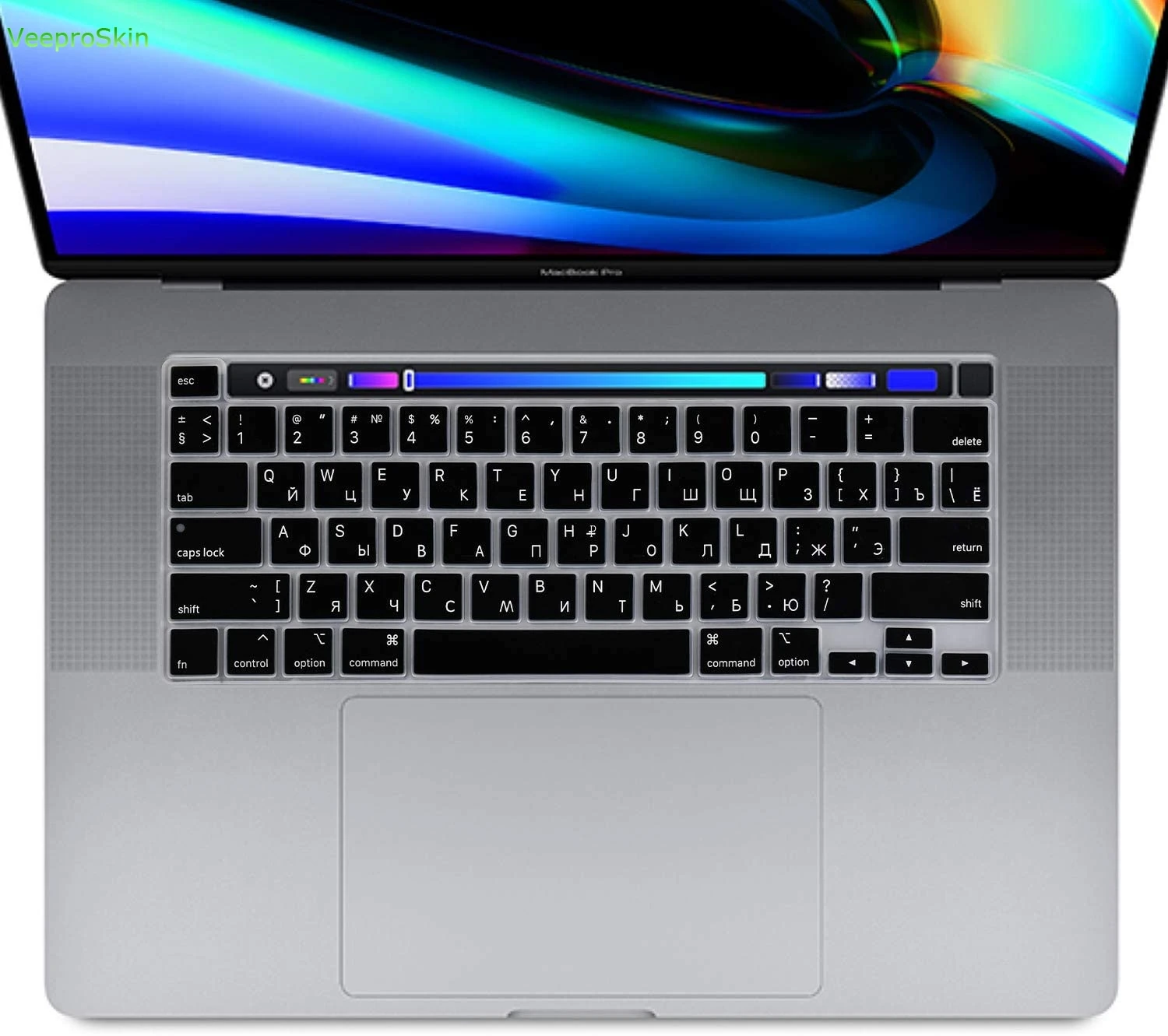 Russian Language Silicone Keyboard Skin Cover Protector  for MacBook Air M1 13  2020 2021 A2337 A 2337 Touch ID 2179 A2179 M 1