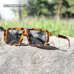 CRIXALIS Retro Square Sunglasses for Women Men Travel Driving Anti-glare Sun Glasses Male Vintage Polygon Shades Female UV400
